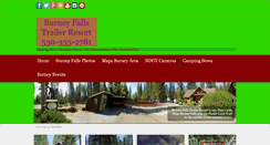 Desktop Screenshot of burneyfallstrailerresort.com